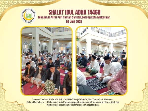 Shalat Idul Adha 1446H di Masjid Al-Ashri Puri Taman Sari